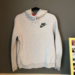 Light gray Nike cowl neck hoodie small